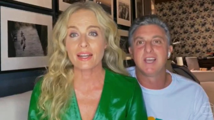 Luciano Huck e Angélica foram separados pela TV Globo (Foto: Reprodução)