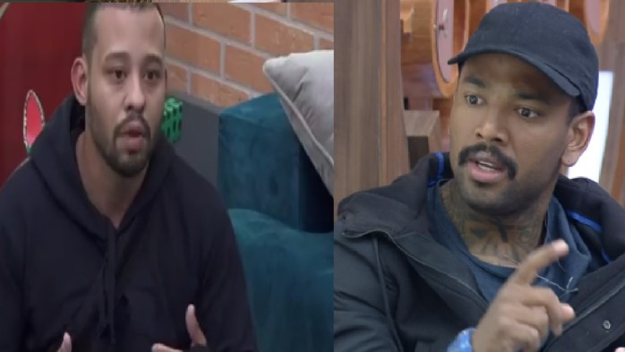 Os peões de A Fazenda, Nego do Borel e Mussunzinho (Foto: Reprodução)