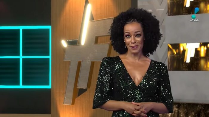 Alinne Prado, do TV Fama (Foto: Reprodução)