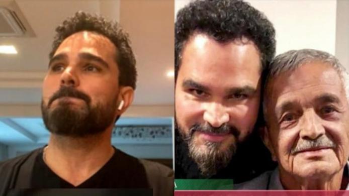 Luciano e seu pai, Seu Francisco (Foto: Reprodução)