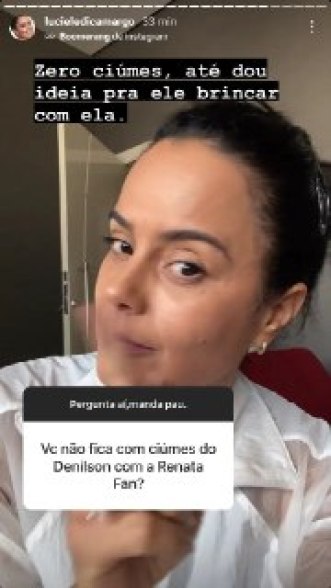 Luciele falou de sua relação com Denílson (Foto: Reprodução)