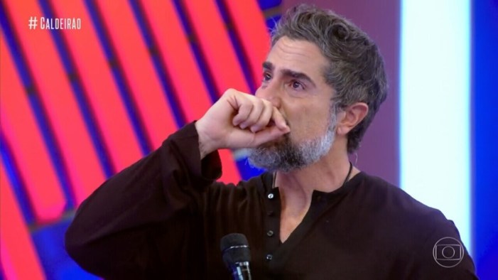 Marcos Mion se emociona durante Caldeirão (Foto: Reprodução)
