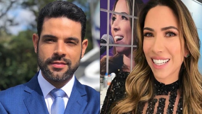 Darlisson Dutra e Patrícia Abravanel, do SBT (Foto: Reprodução)