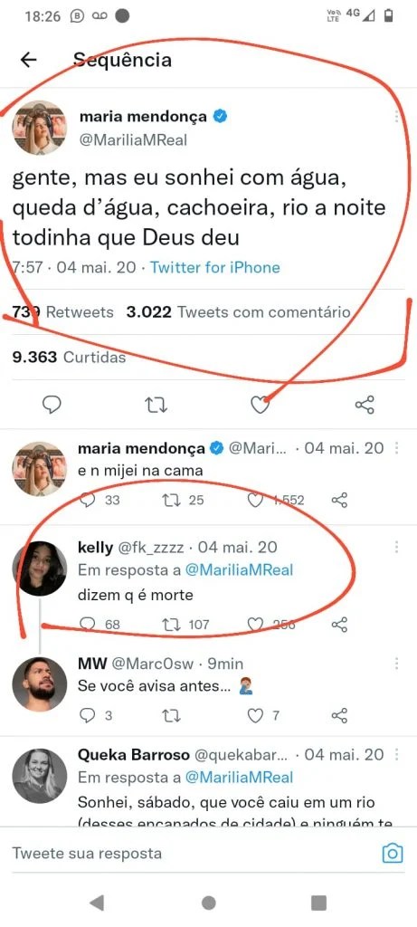 Cantora teve sonho em cachoeira e com queda d'água (Foto: Reprodução)