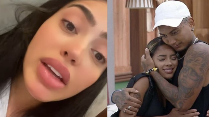 A cantora MC Mirella, Dynho e Sthe (Foto: Reprodução)