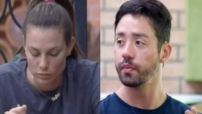 Rico e Dayane, peões de A Fazenda (Foto: Reprodução)