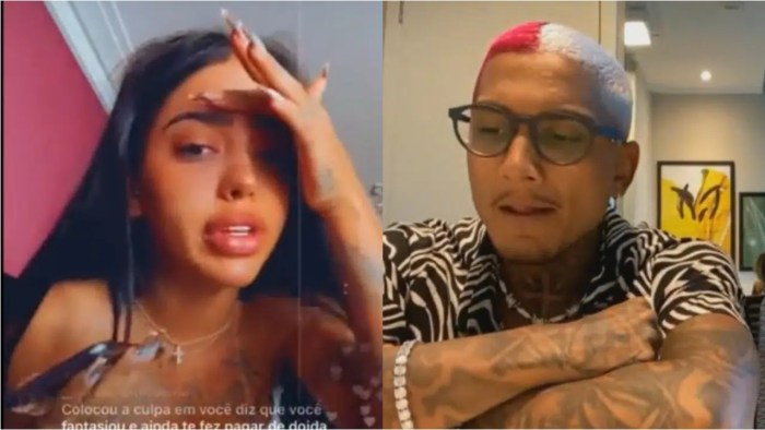 MC Mirella fica revoltada após Dynho falar sobre ela (Foto: Reprodução)