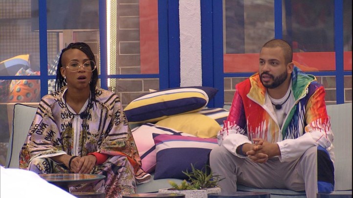 Projota e Karol Conká, do BBB 21 (Foto: Reprodução)