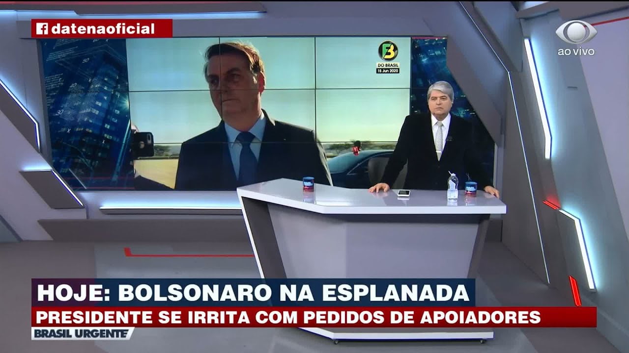 Datena fala sobre Bolsonaro (Foto: Reprodução)
