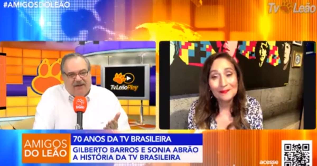 Gilberto Barros e Sonia Abrão (Foto: Reprodução)