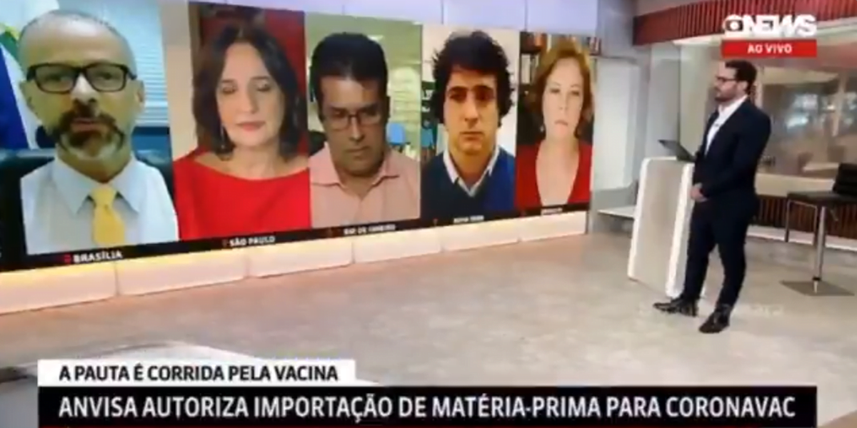 Antônio Barra, presidente da Anvisa, em entrevista ao Em Pauta (Foto: Reprodução/GloboNews)