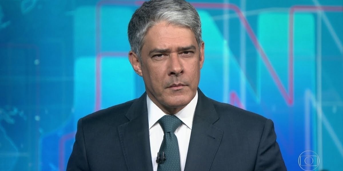 William Bonner no comando do Jornal Nacional (Foto: Reprodução/Globo)