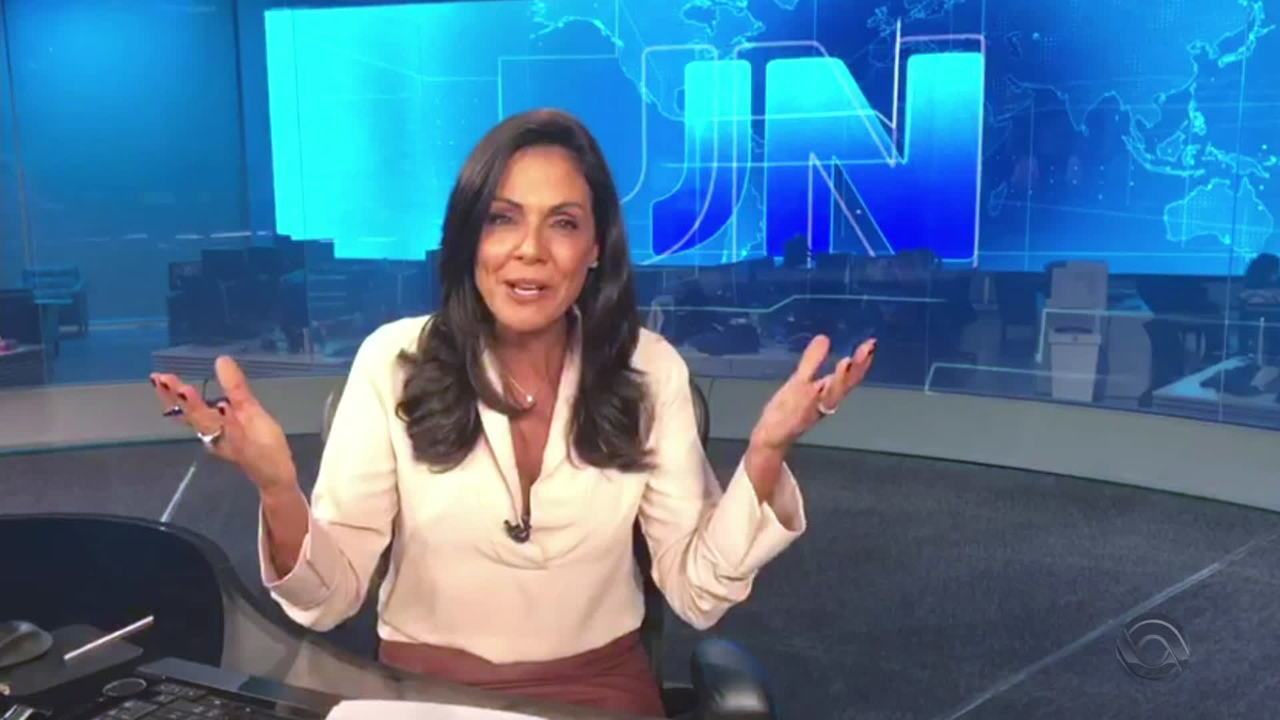 Cristina Ranzolin no Jornal Nacional (Foto: Reprodução) Globo