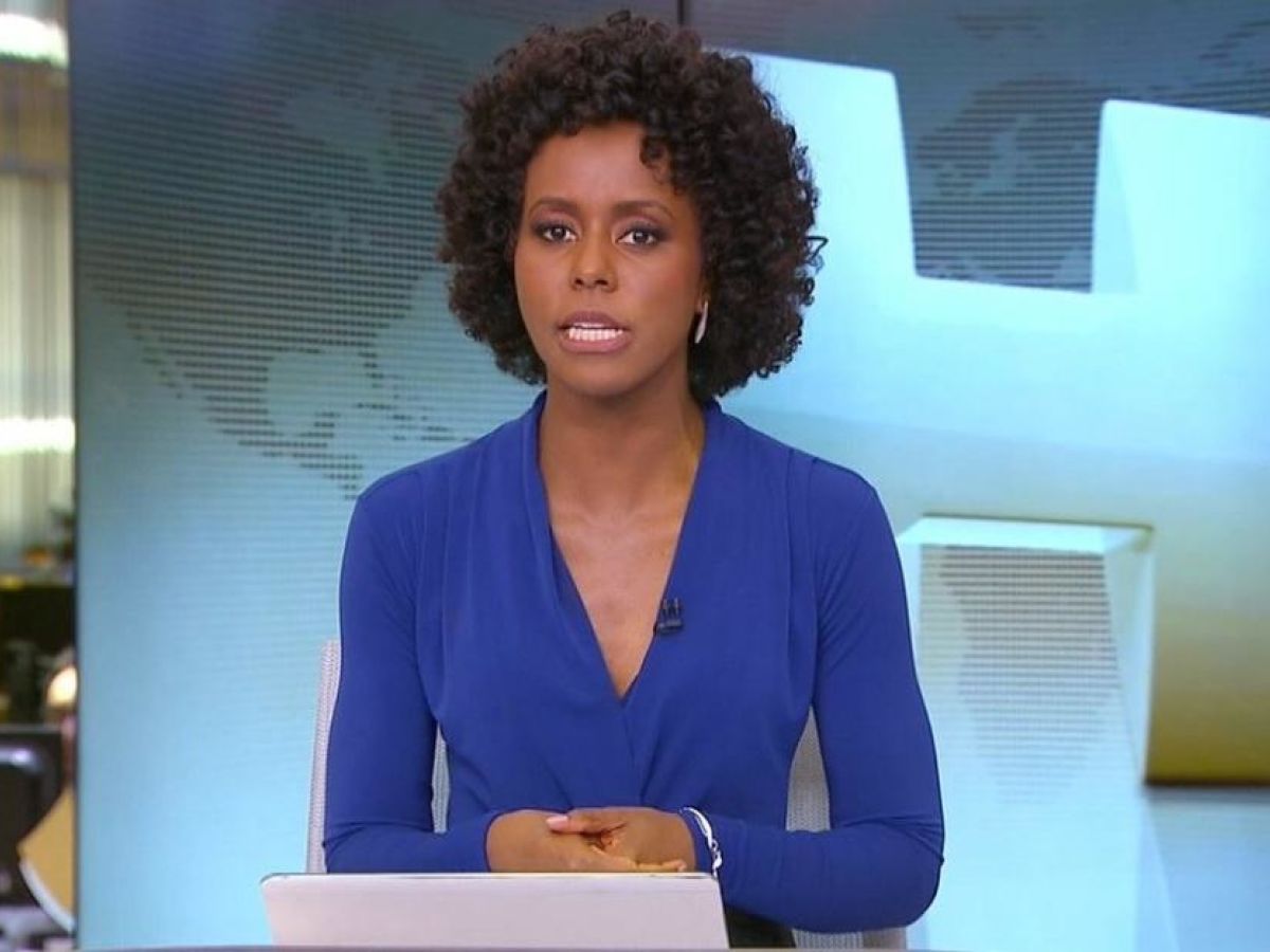 Maju Coutinho, apresentadora do Jornal Hoje, da Rede Globo. (Foto: Reprodução)