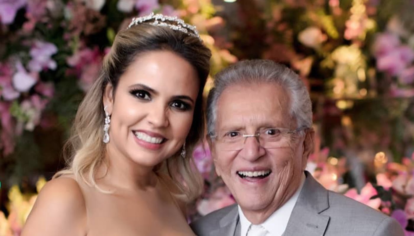 Carlos Alberto de Nóbrega do SBT e esposa Renata (Foto: Rodolfo Santos/ Divulgação)