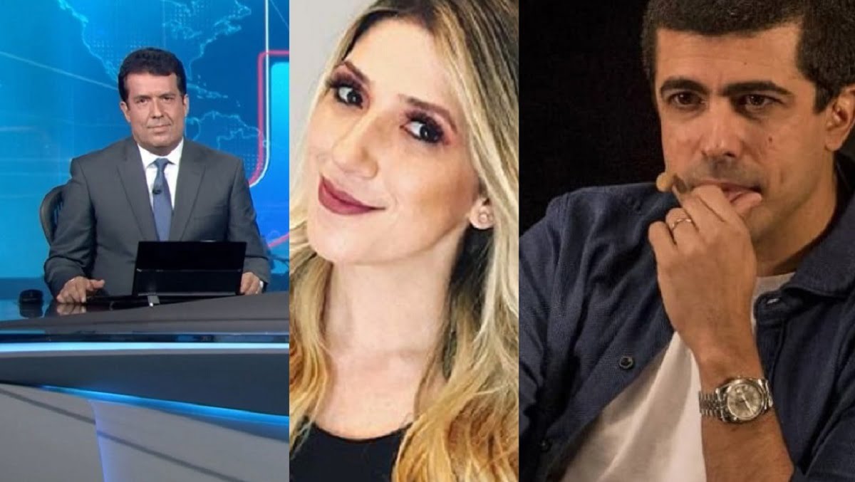 Jornal Nacional na Globo falou do caso de Dani Calabresa e Marcius Melhem (Foto: Reprodução)