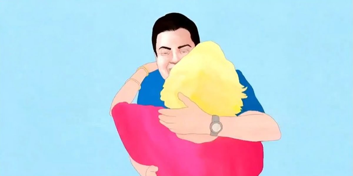 Globo usa truque para promover abraço entre Ana Maria Braga e Faustão em campanha de fim de ano (Foto: Reprodução/Globo)
