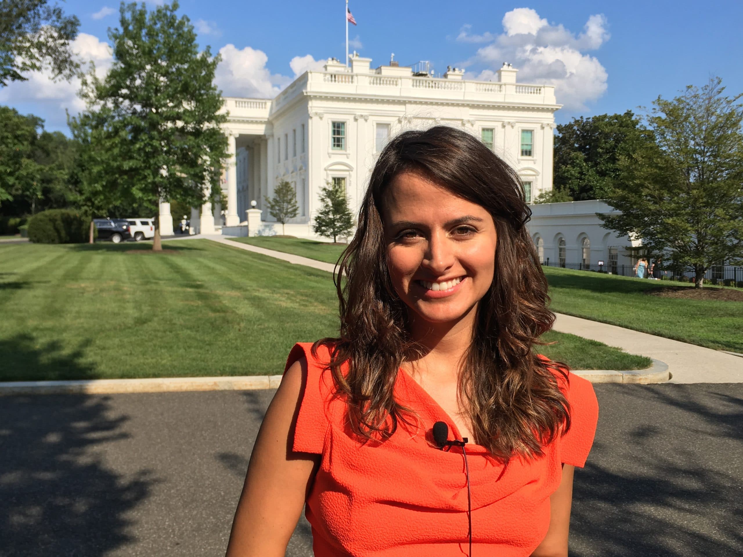 Raquel, correspondente da Globo em Washington (Foto: Reprodução)
