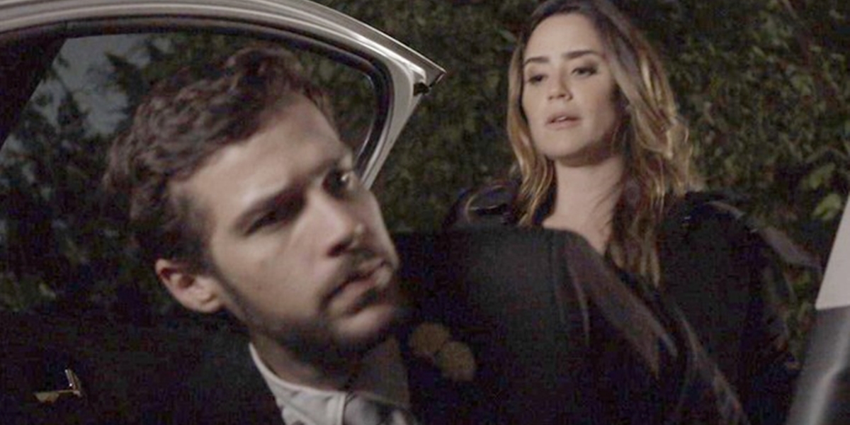 Bruna (Fernanda Vasconcellos) sequestra Giovanni (Jayme Matarazzo) em Haja Coração (Foto: Reprodução/TV Globo)