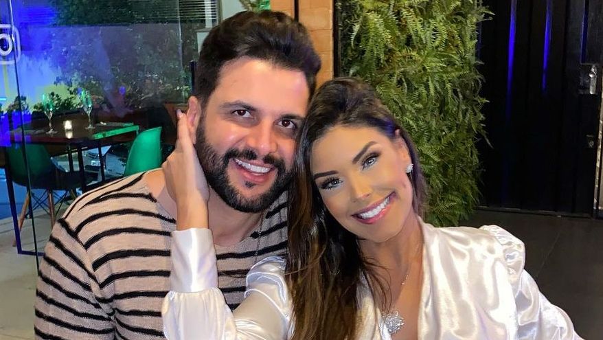 Ivy Moraes e seu ex-noivo Rogério Fernandes (Foto: Reprodução)