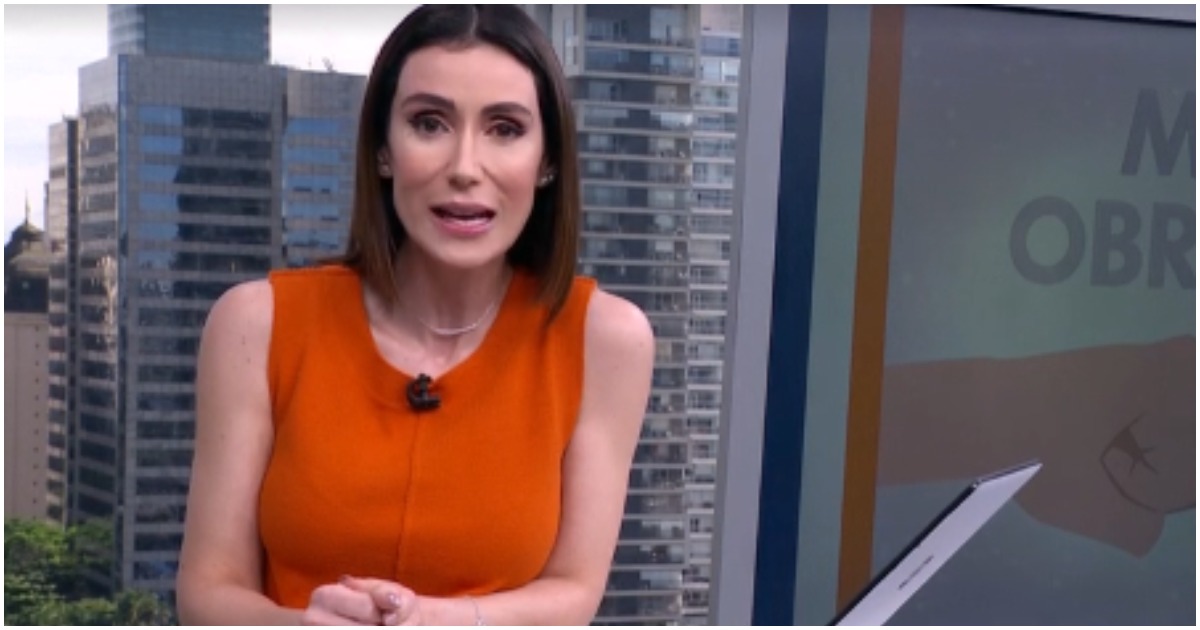 Michelle Barros é interrompida ao vivo na Globo por um manifestante (