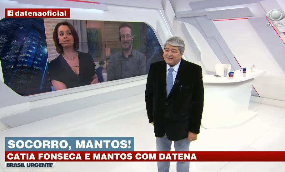 Apresentador da Band, Datena criticou João Doria ao vivo (Foto: Reprodução)