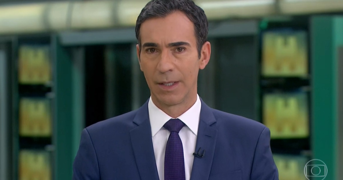 César Tralli entra na programação da Globo com notícia alarmante no Jornal Hoje (Foto: Reprodução)