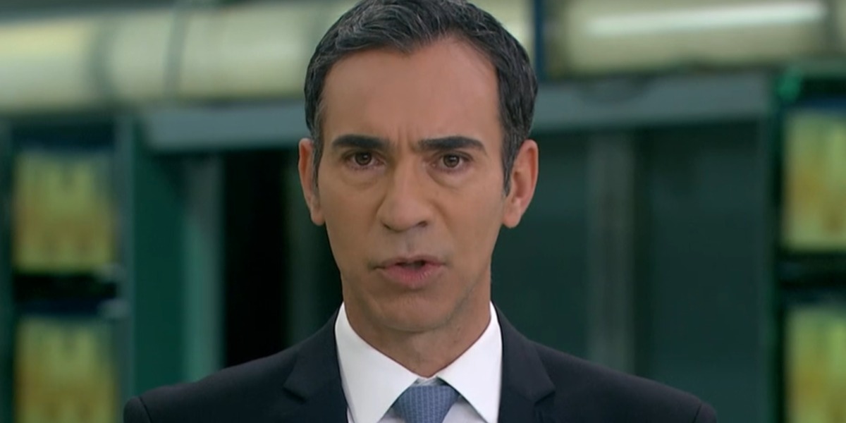 César Tralli invadiu a programação da Globo (Foto: Reprodução)