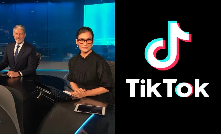 Jornal Nacional recebe patrocínio do TikTok (Foto: Reprodução)