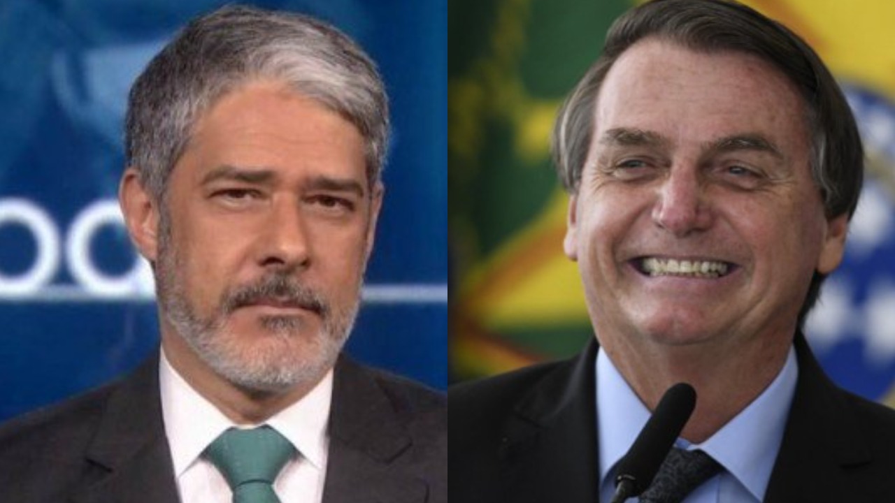 Jornalista William Bonner critica Jair Bolsonaro ao vivo (Foto: Reprodução)