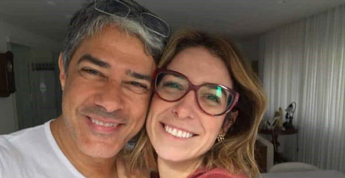 O apresentador da Globo, William Bonner e sua esposa Natasha Dantas (Foto: Reprodução)