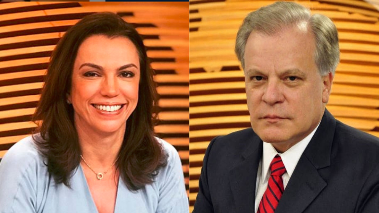 A jornalista Ana Paula Araújo e Chico Pinheiro não possuem boa relação (Foto: Reprodução)