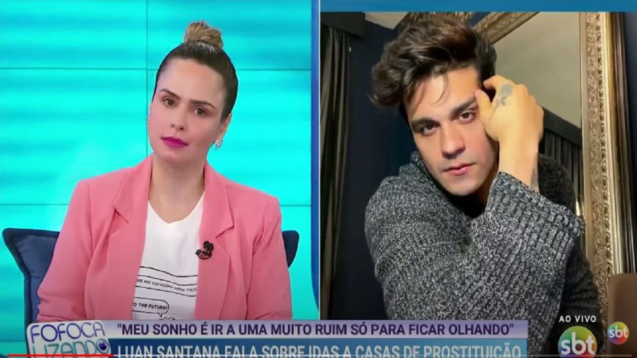 Ana comenta sobre Luan Santana no programa do SBT, Fofocalizando (Foto: Reprodução)