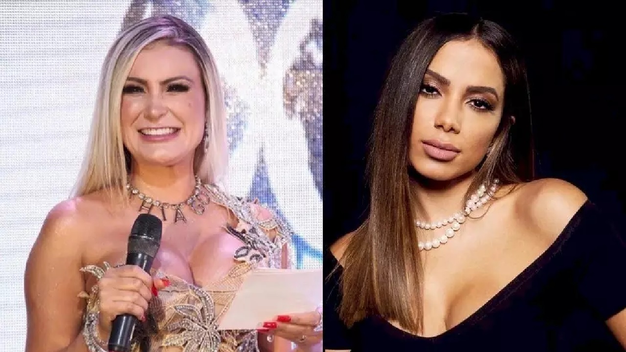 A vice miss-bumbum Andressa Urach e a cantora carioca Anitta (Foto: Reprodução)