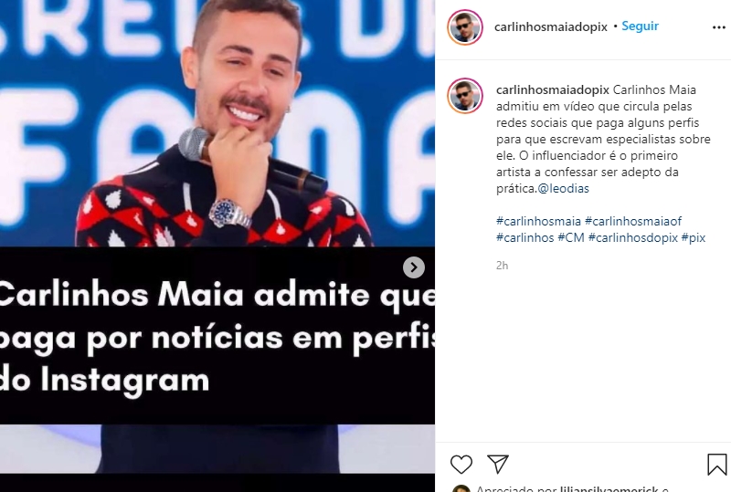 Humorista Carlinhos Maia (Foto: Reprodução)