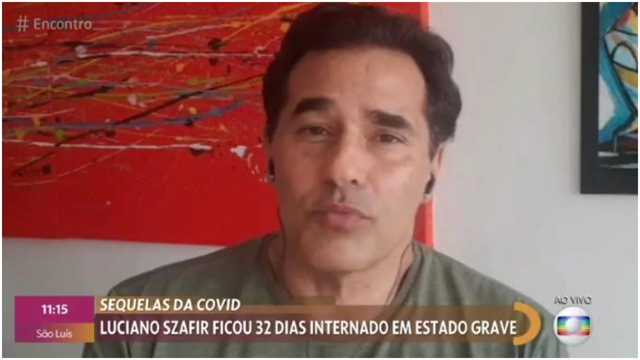 Luciano Szafir fala sobre recuperação após pegar Covid-19 e ficar com sequelas (Foto: Reprodução)