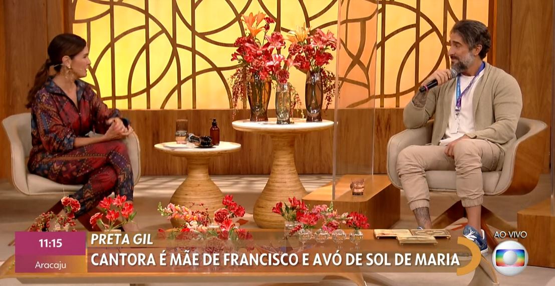 Marcos Mion apareceu na Globo no programa Encontro com Fátima Bernardes (Foto: Reprodução)