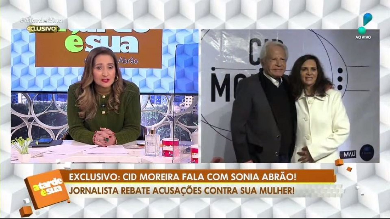 Apresentadora Sonia Abrão falou sobre Cid Moreira (Foto: Reprodução)