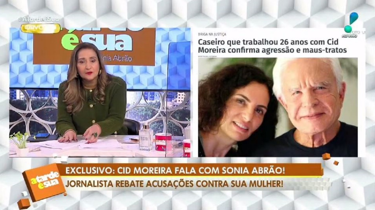 Apresentadora Sonia Abrão falou sobre Cid Moreira (Foto: Reprodução)