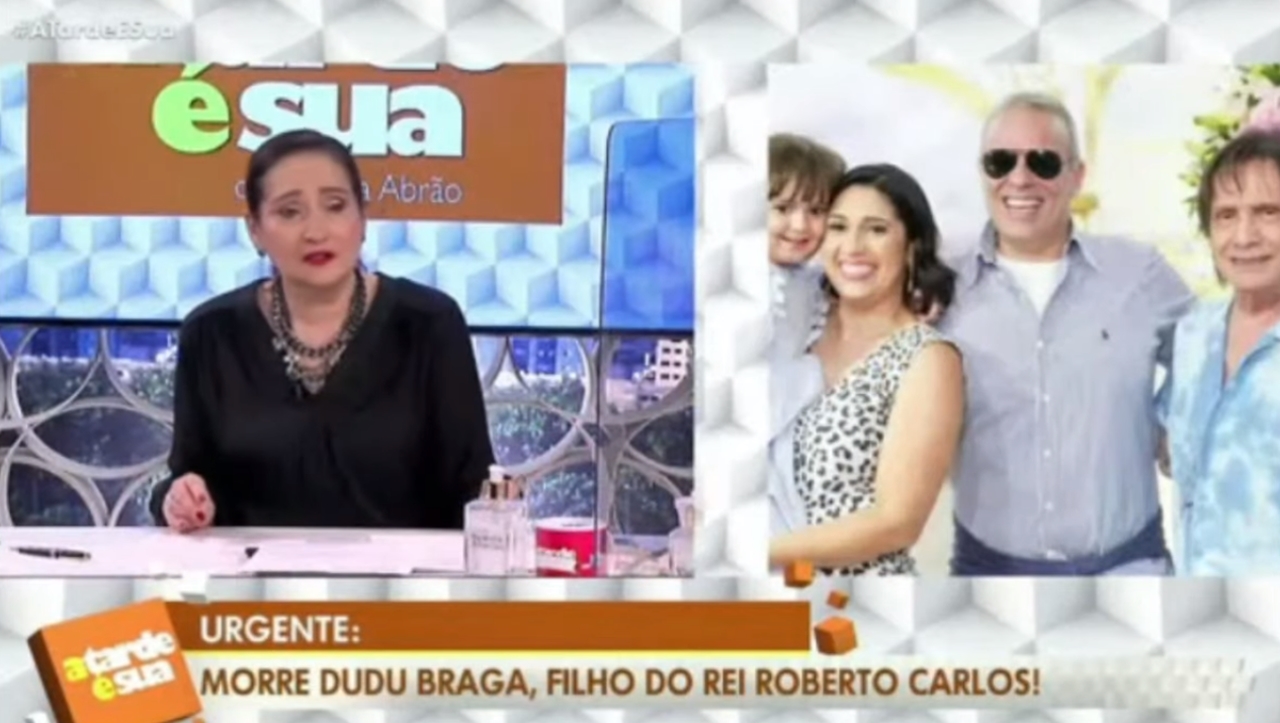 Sonia Abrão chora ao saber de morte de Dudu Braga (Foto: Reprodução)