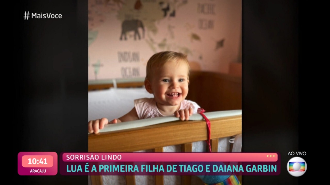 A filha do apresentador da Globo, Tiago Leifert, Lua (Foto: Reprodução)