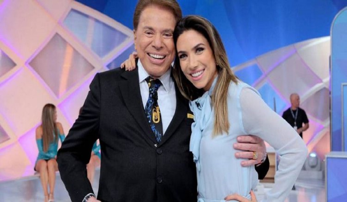 O apresentador Silvio Santos e sua filha, Patrícia Abravanel