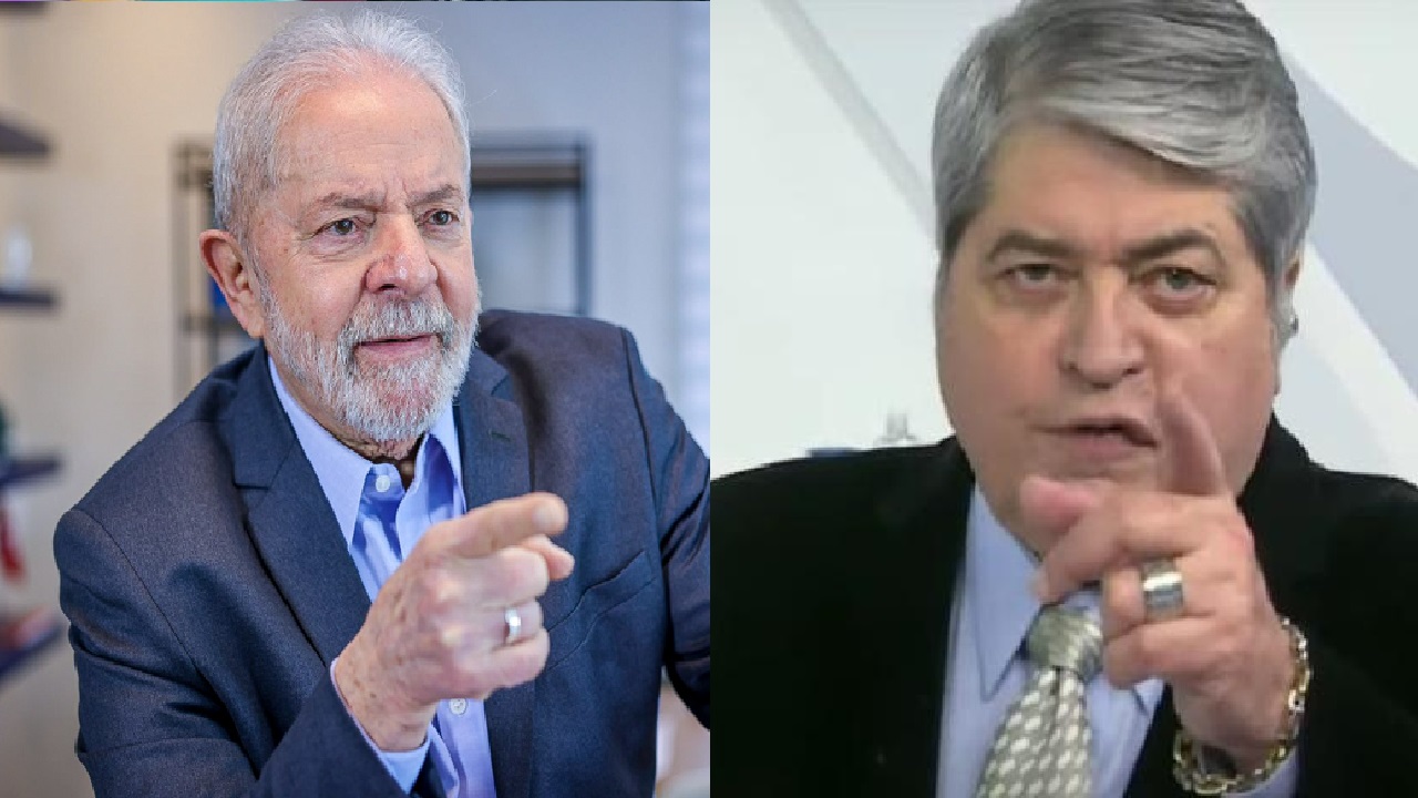 O ex-presidente Lula e o apresentador da Band, Datena (Foto: Reprodução)