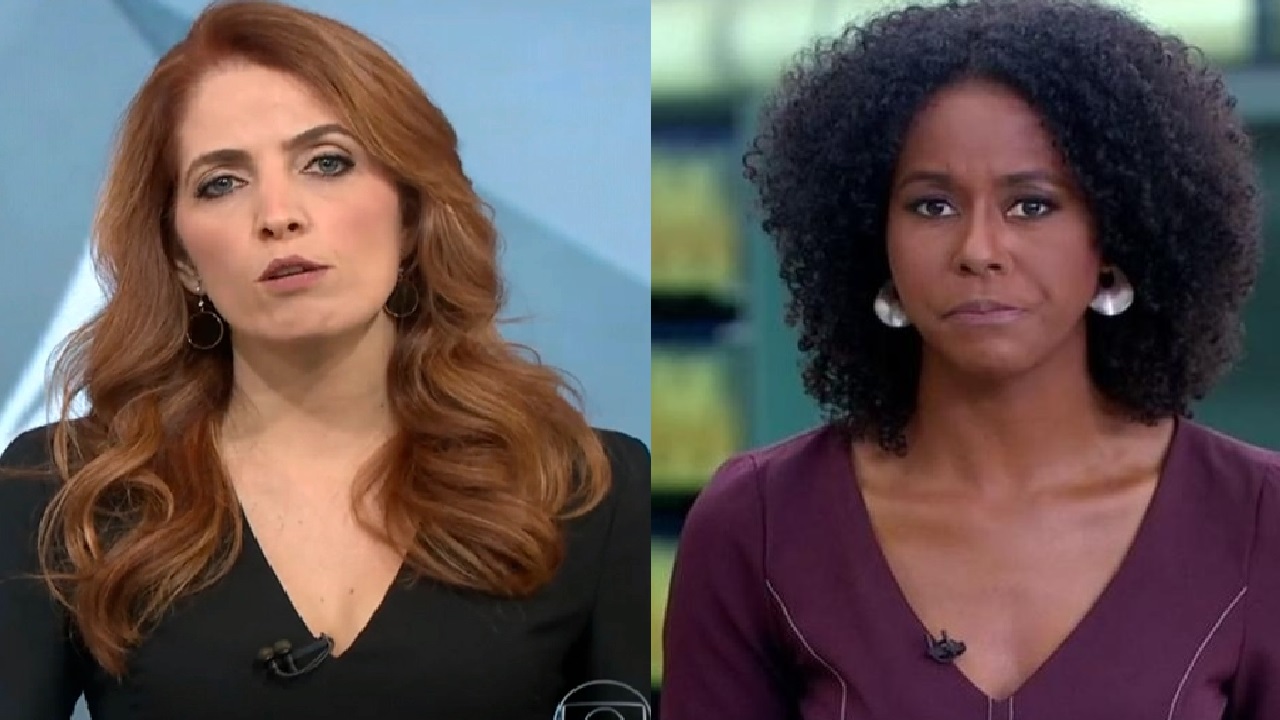 As apresentadoras da Globo, Poliana Abritta e Maju Coutinho (Foto: Reprodução)