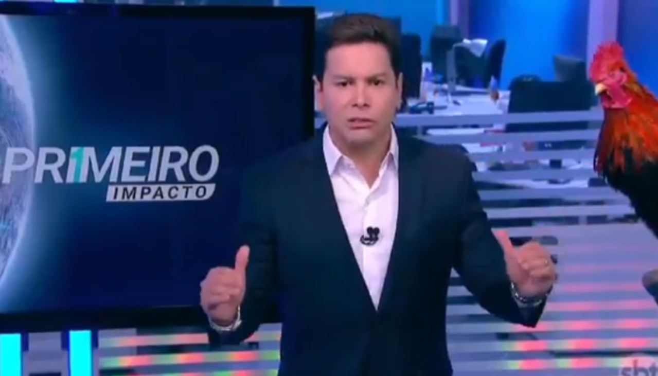 Marcão do Povo desabafa no Primeiro Impacto, jornalístico matinal do SBT (Foto: Reprodução)