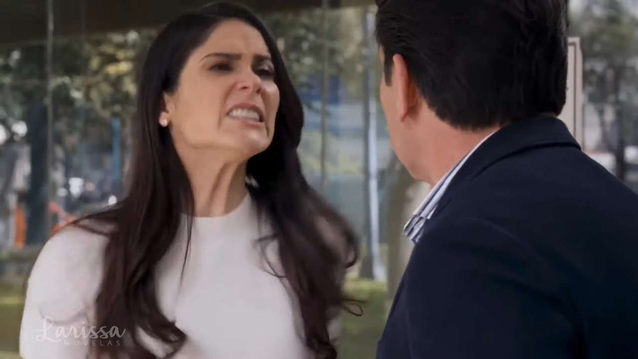 Helena (Eva Cedeño) se descontrola e bate em Ernesto (Foto: Reprodução)
