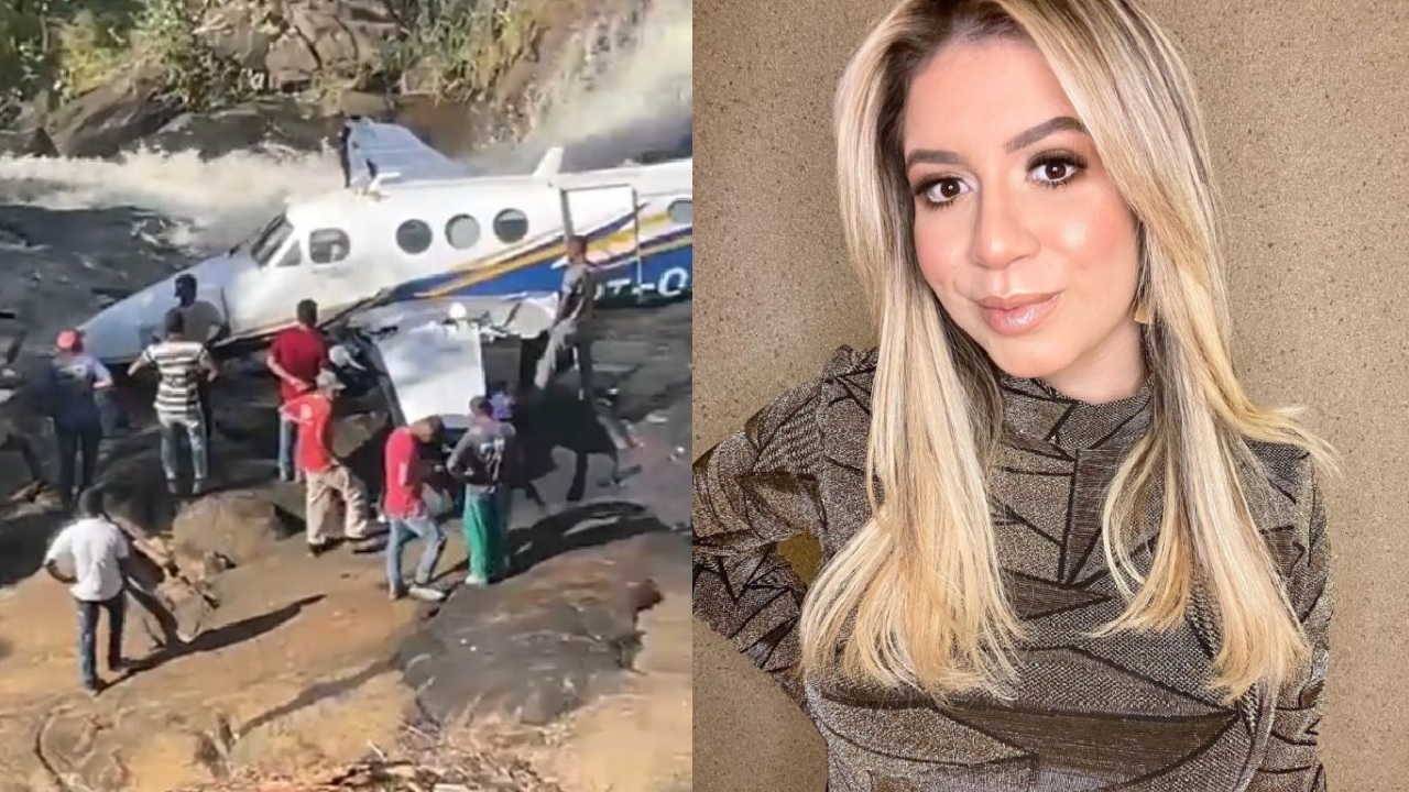 Avião da cantora Marília Mendonça caiu (Foto: Reprodução)