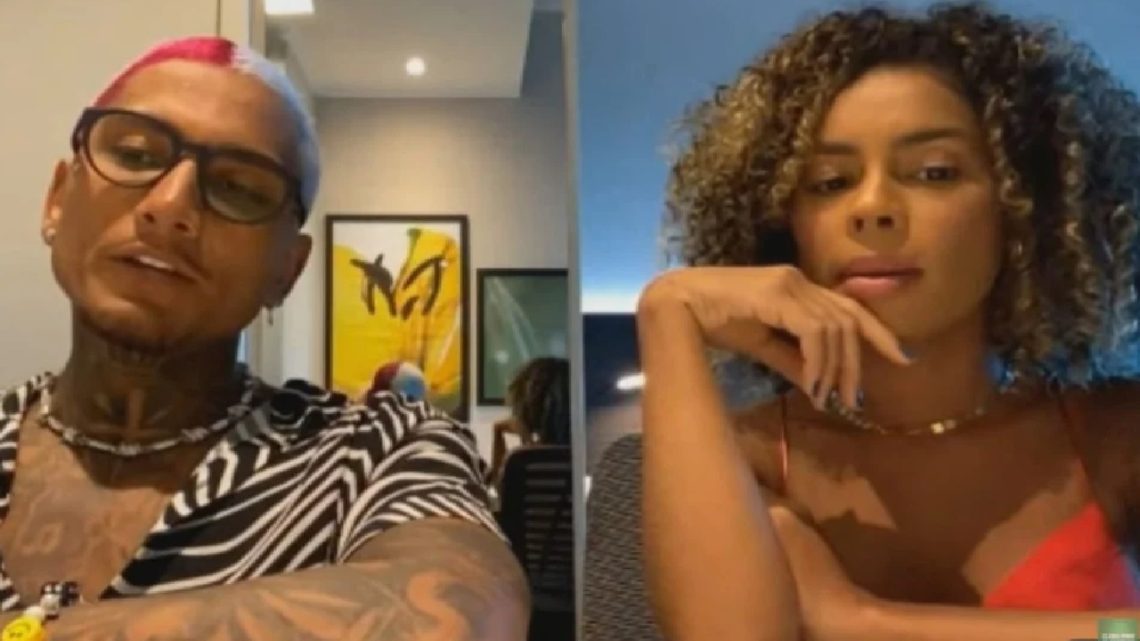 Dynho e Sthe em A Fazenda (Foto: Reprodução)