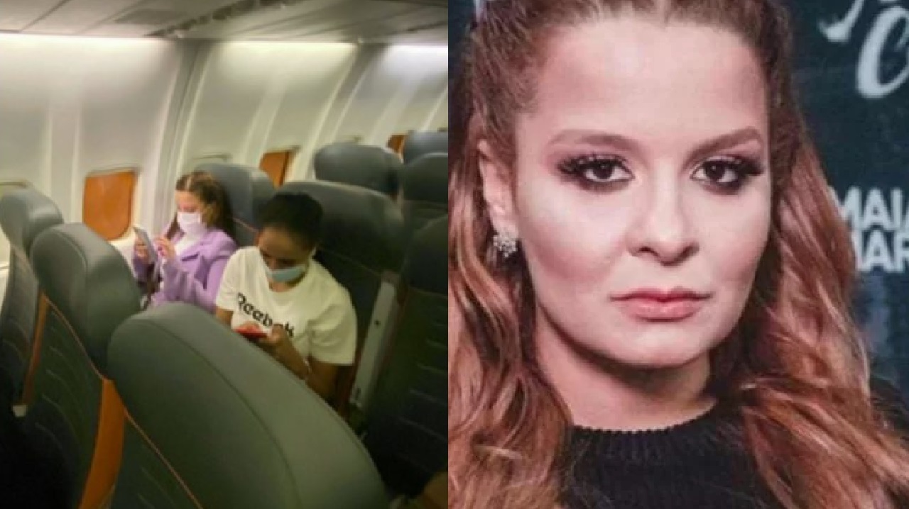 Maiara, dupla de Maraisa passa por emergência no avião meses após morte de Marília Mendonça (Foto: Reprodução)