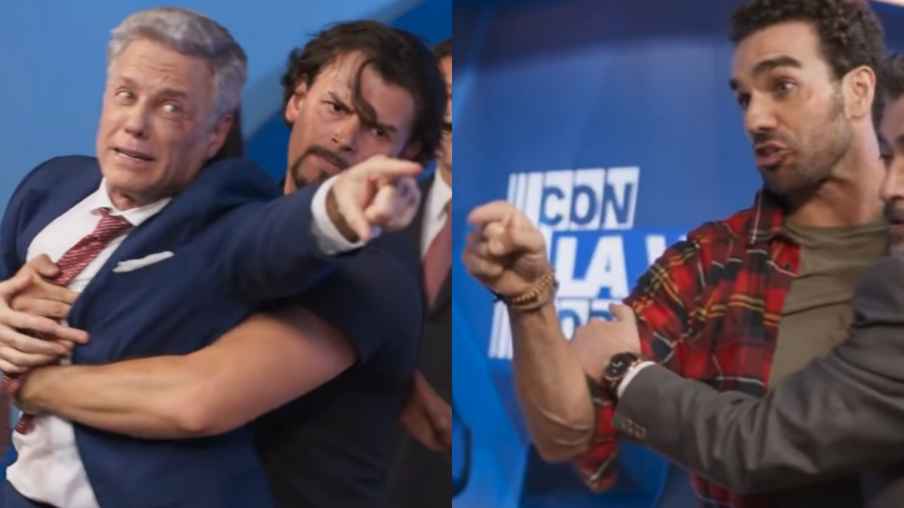 Sérgio (Alexis Ayala) e Martín (Marcus Ornellas) são rivais em Se Nos Deixam (Foto: Reprodução)